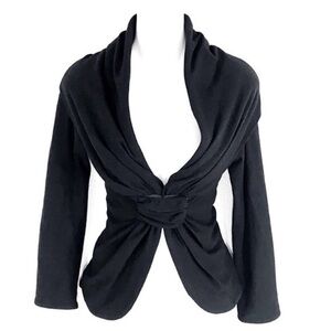 Charles Chang-Lima black wool stretch jacket